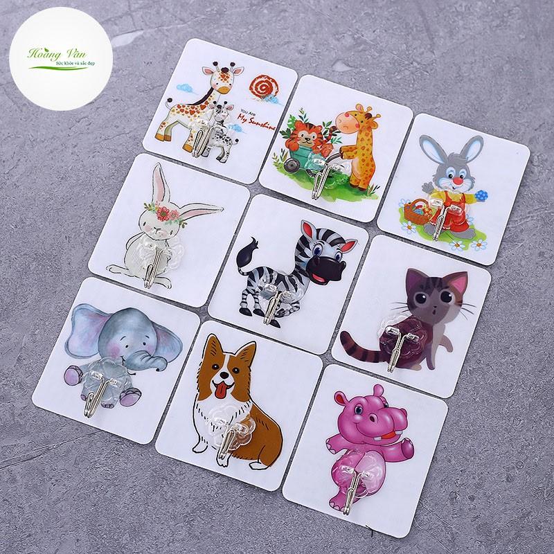 Móc dán tường họa tiết 3D siêu dễ thương siêu dính chịu lực tốt - KT 8.5x8cm