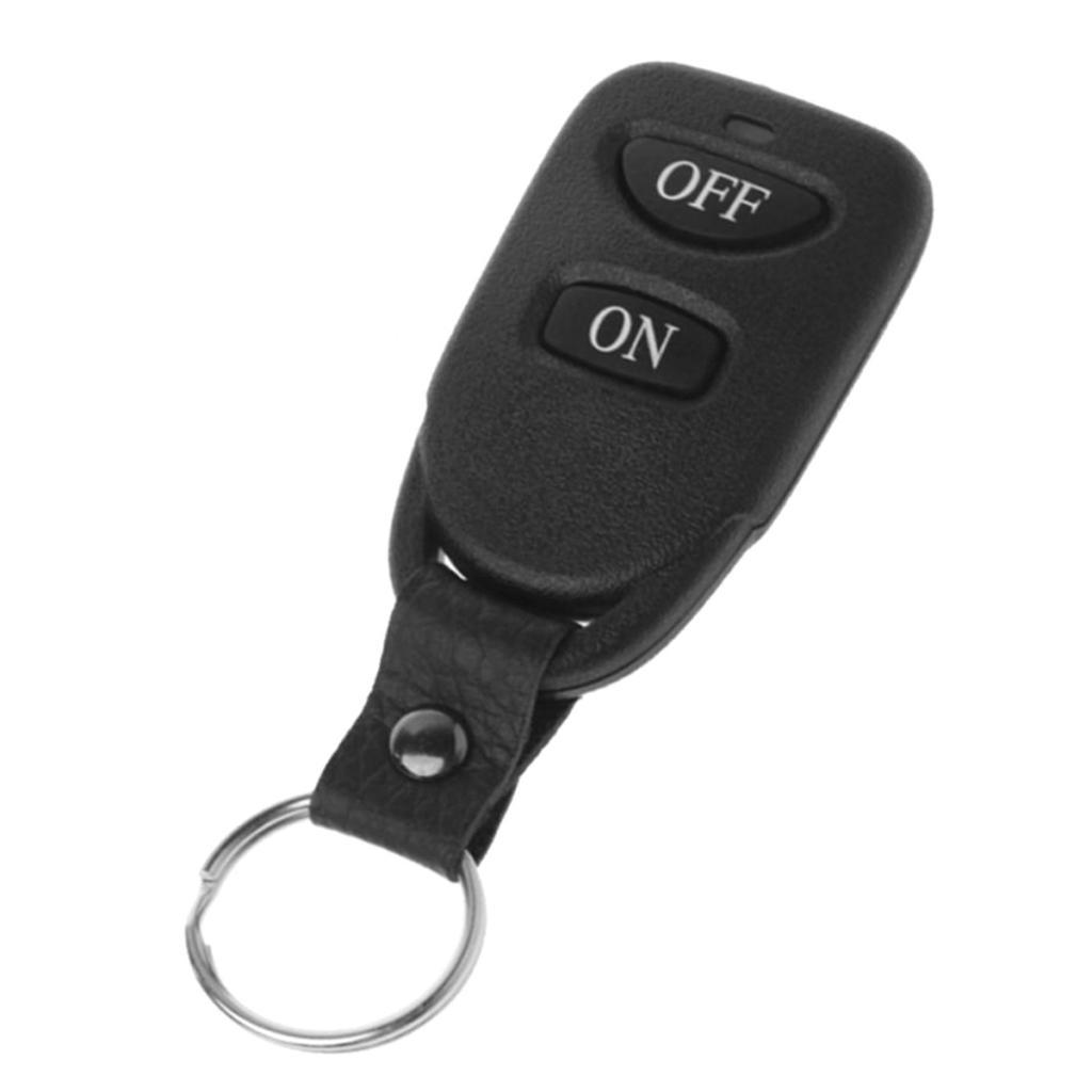 220V 1 Channels Remote Control Switches Control Wireless RF Relay 1 Receiver With 1 Transmitter Black