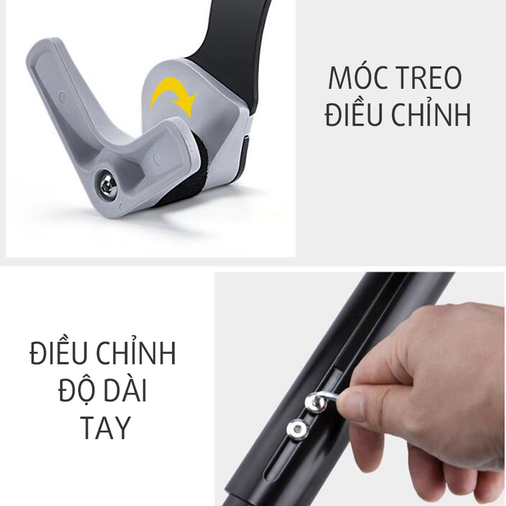 Giá Móc Treo Xe Đạp Lên Tường Cao Cấp Có Điều Chỉnh Max 25kg Tiết Kiệm Không Gian MaiLee