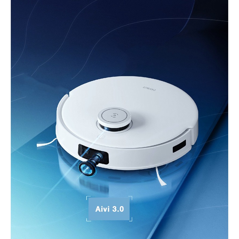 Robot hút bụi lau nhà Ecovacs Deebot T10 TURBO - Trắng Bản Quốc tế - App Tiếng Việt, Trợ lý ảo Yiko, hàng nhập khẩu chính hãng full VAT, bảo hành chính hãng 24 tháng bởi Vietnam Robotics