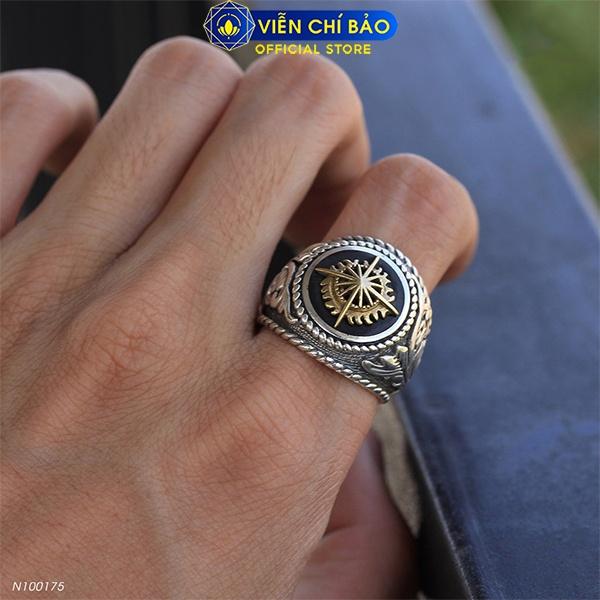 Nhẫn bạc nam Napoleon chất liệu bạc Thái 925 thời trang phụ kiện trang sức Viễn Chí Bảo N100002