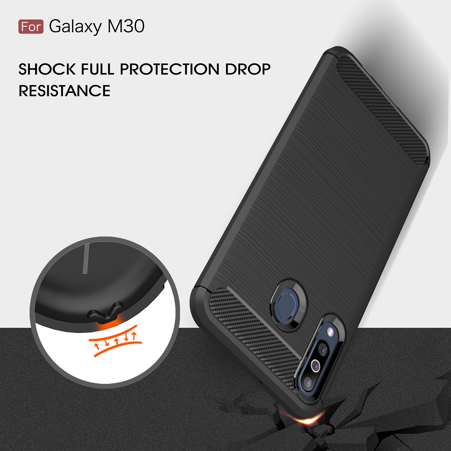 Ốp lưng chống sốc cho Samsung Galaxy M30 hiệu Likgus - Hàng nhập khẩu