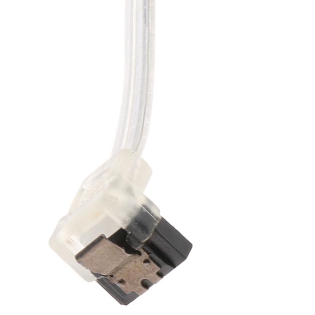 SATA 3.0 SATA III Hard Disk Data Cable Straight to 90 Degree Plug for HDD SSD High 6 Gbit / S