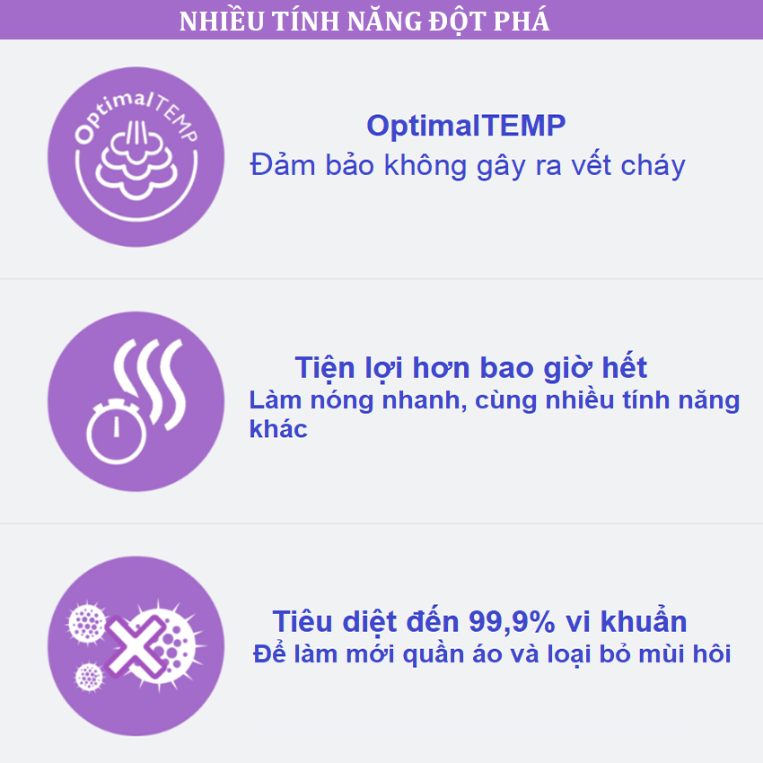 Bàn là, bàn ủi hơi nước đa năng chuyên nghiệp thương hiệu cao cấp Philips AIS8540 Serial 8500 - Công suất 2200W - Hàng chính hãng