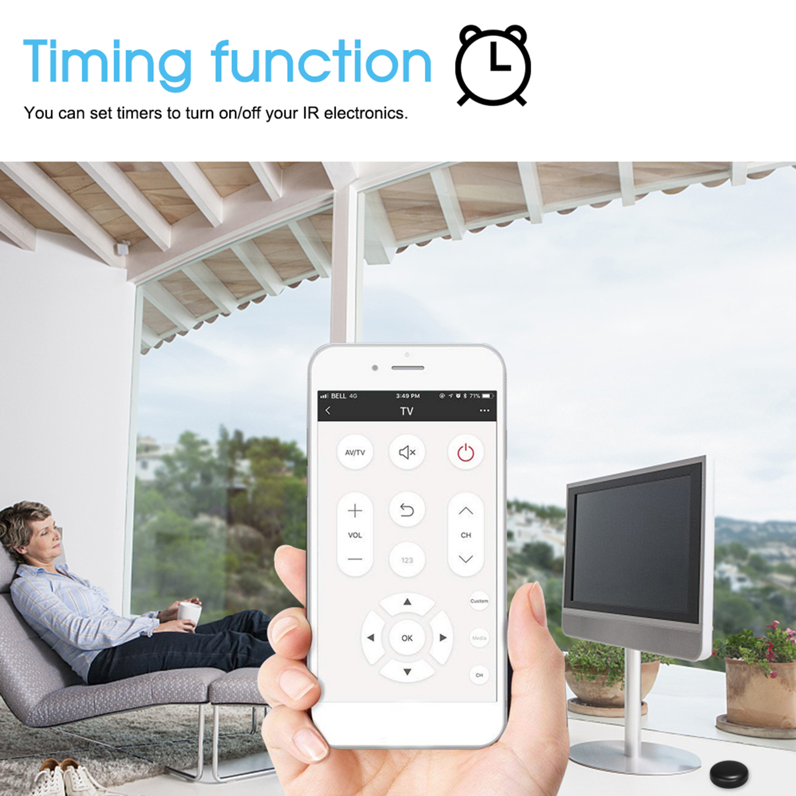 Điều khiển từ xa hồng ngoại Wi-Fi từ xa đa năng được kích hoạt cho điều hòa không khí TV DVD Sử dụng