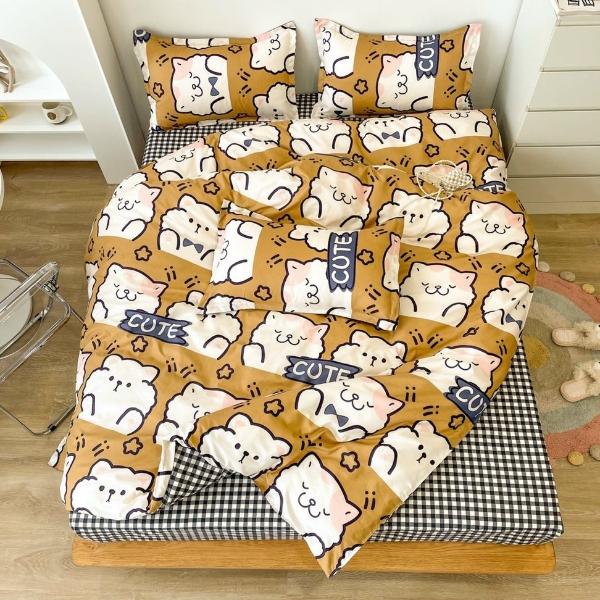 Trọn bộ 4 món cotton poly nguyên set.Mẫu 98