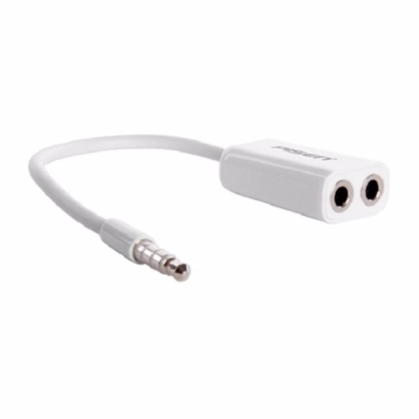 Jack chia cổng tai nghe 3.5mm 1 ra 2 Duashop