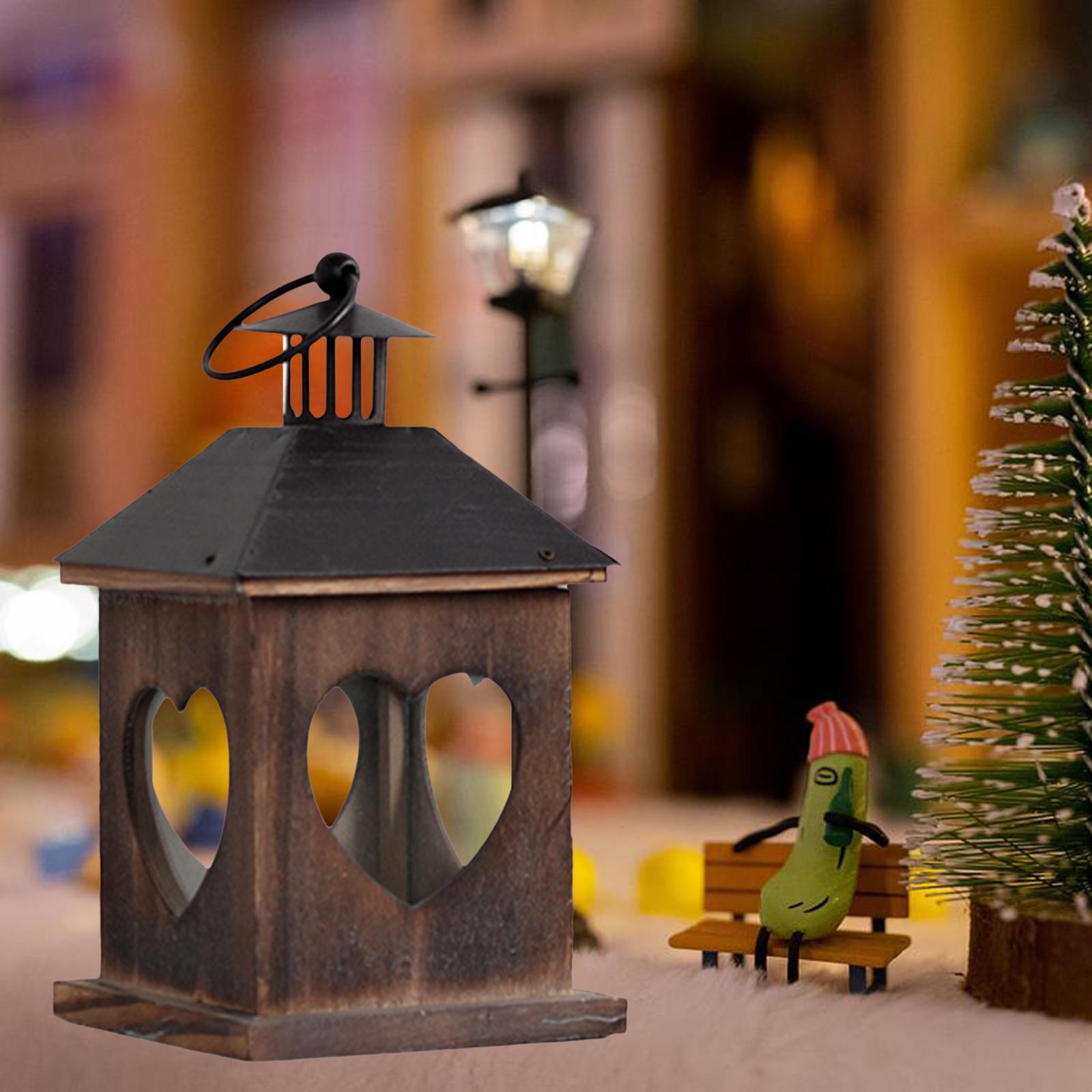 Candle Holder Hanging Lantern Ornaments Windproof for Outdoor Candlestick Love