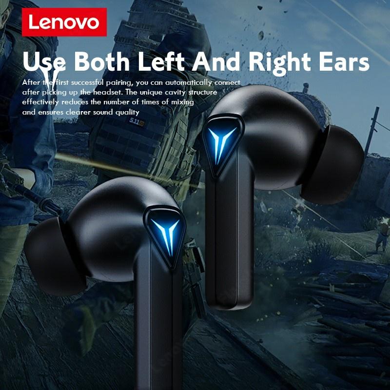 Lenovo GM6 Tai nghe chơi game Bluetooth 5.0 Chất lượng âm thanh HD Giảm tiếng ồn không thấm nước-Hàng chính hãng
