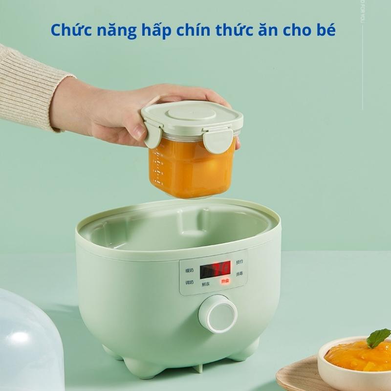 Máy Hâm 6 Chức Năng Hâm Sữa Mẹ, Pha Sữa Bột, Rã Đông Sữa Mẹ, Hấp Chín Thức Ăn, Khử Trùng, Hẹn Giờ Thông Minh Bugu BG-BH1 - Hàng Chính Hãng