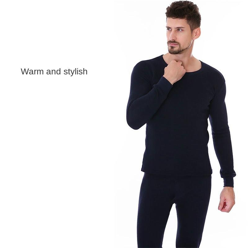 Mùa Thu Đông Nam Quần Lót Sinh Nhiệt Phù Hợp Với Chải Dày Giữ Ấm Đáy Trang Dài Johns Quần Lót Undershirts Bộ