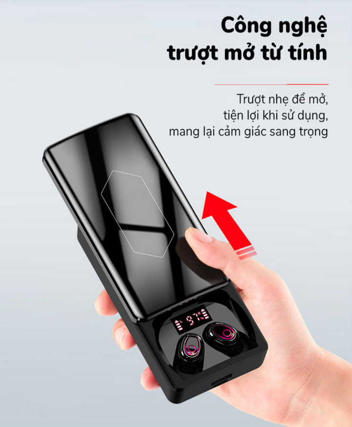 Pin dự phòng kiêm tai nghe Bluetooth EQ 9D 5.0 - Home and Garden