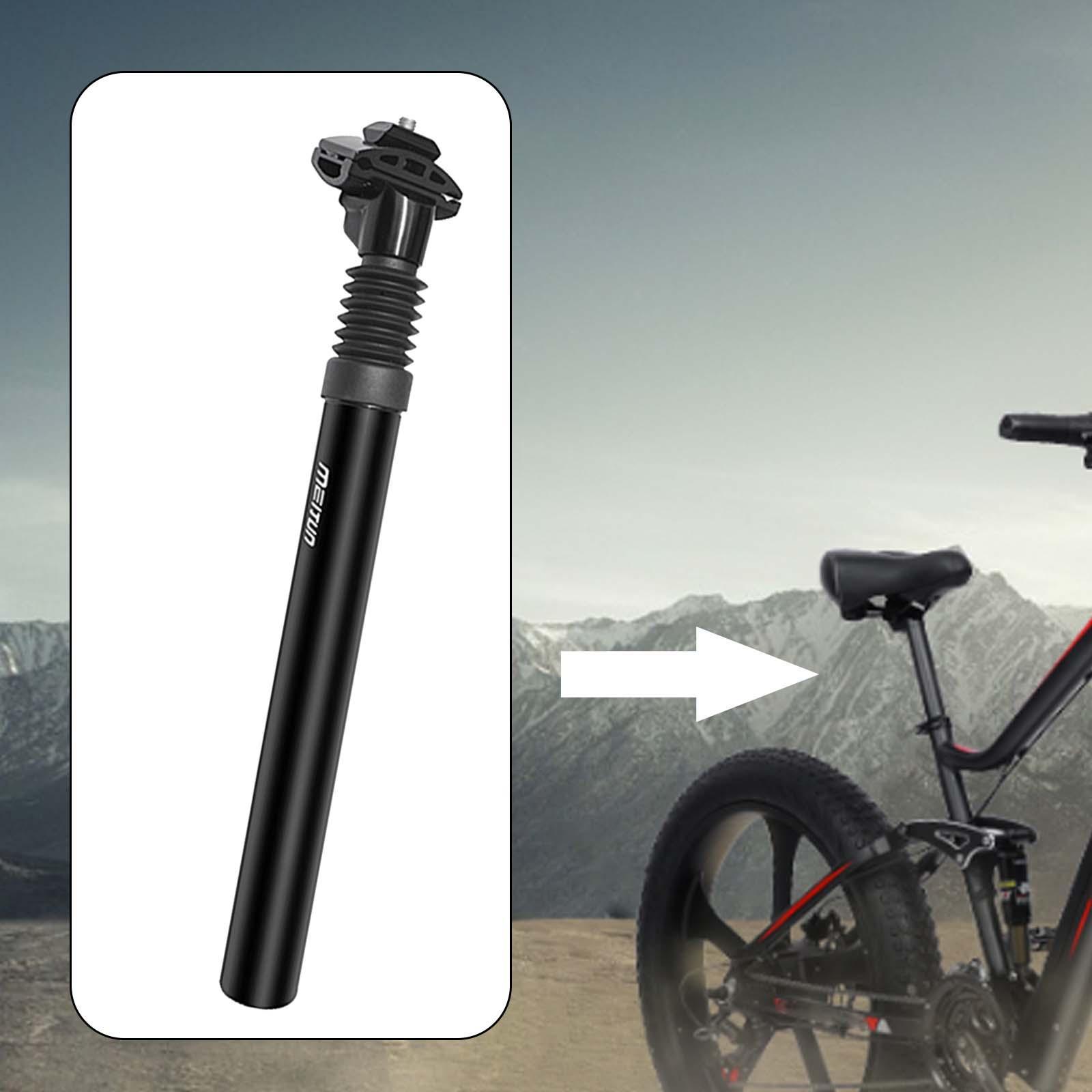 Bike Seatpost Seat Post Shock Absorber 350mm Saddle Pole Seat Tube for BMX Road Bikes Universal Components Parts