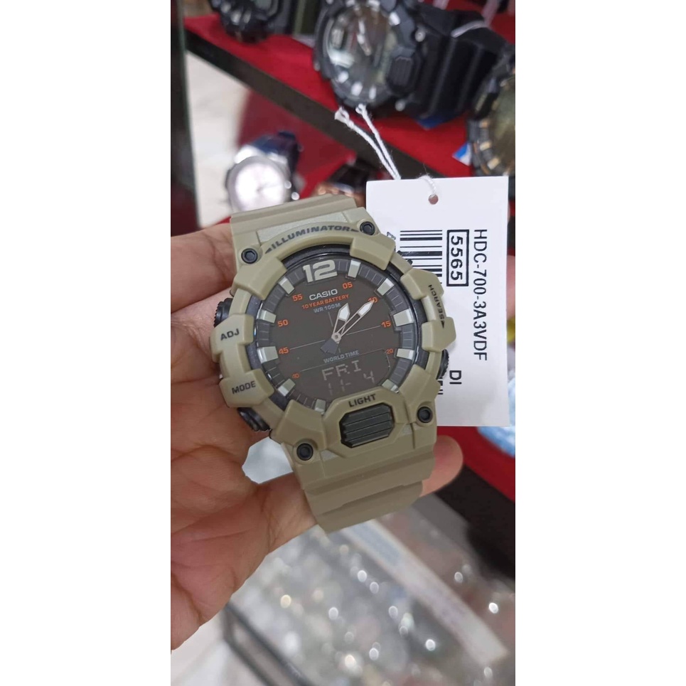 Đồng hồ nam dây nhựa Casio HDC-700-3A3VDF