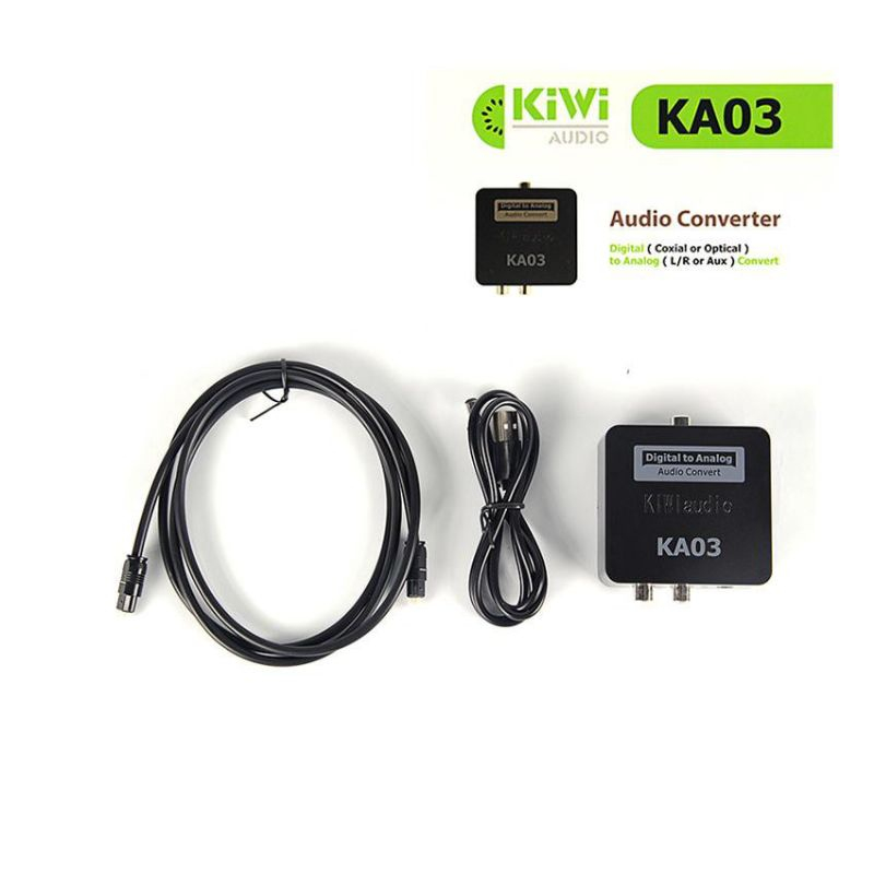 Bộ Chuyển Âm Thanh TV 4K Quang Optical Sang Audio AV Ra Amply + Cáp Optical (1m) Bộ Chuyển Quang Âm Thanh Bộ Chuyển Đổi Âm Thank DIGITAL Sang ANALOG Hàng Chính Hãng