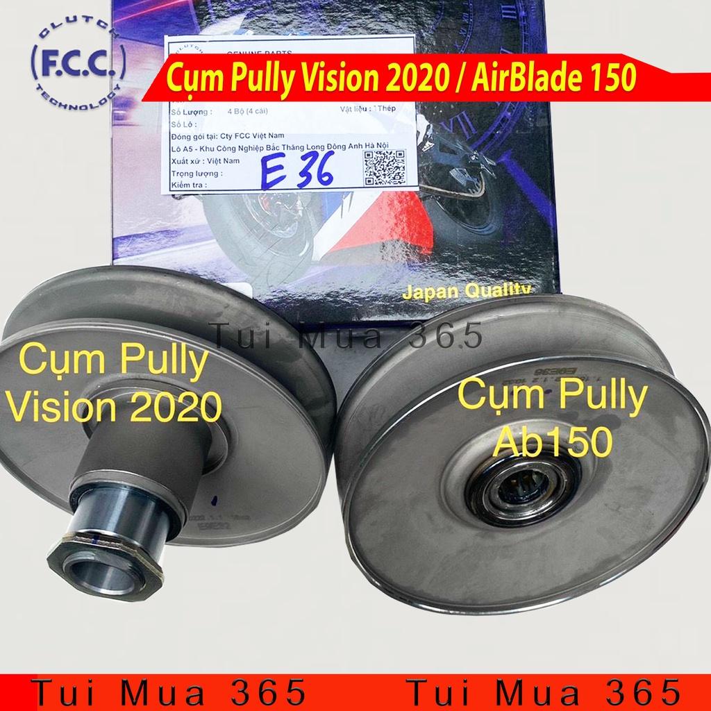 Cụm Puly FCC Nồi Sau Xe Air Blade 150cc, Vision 2020