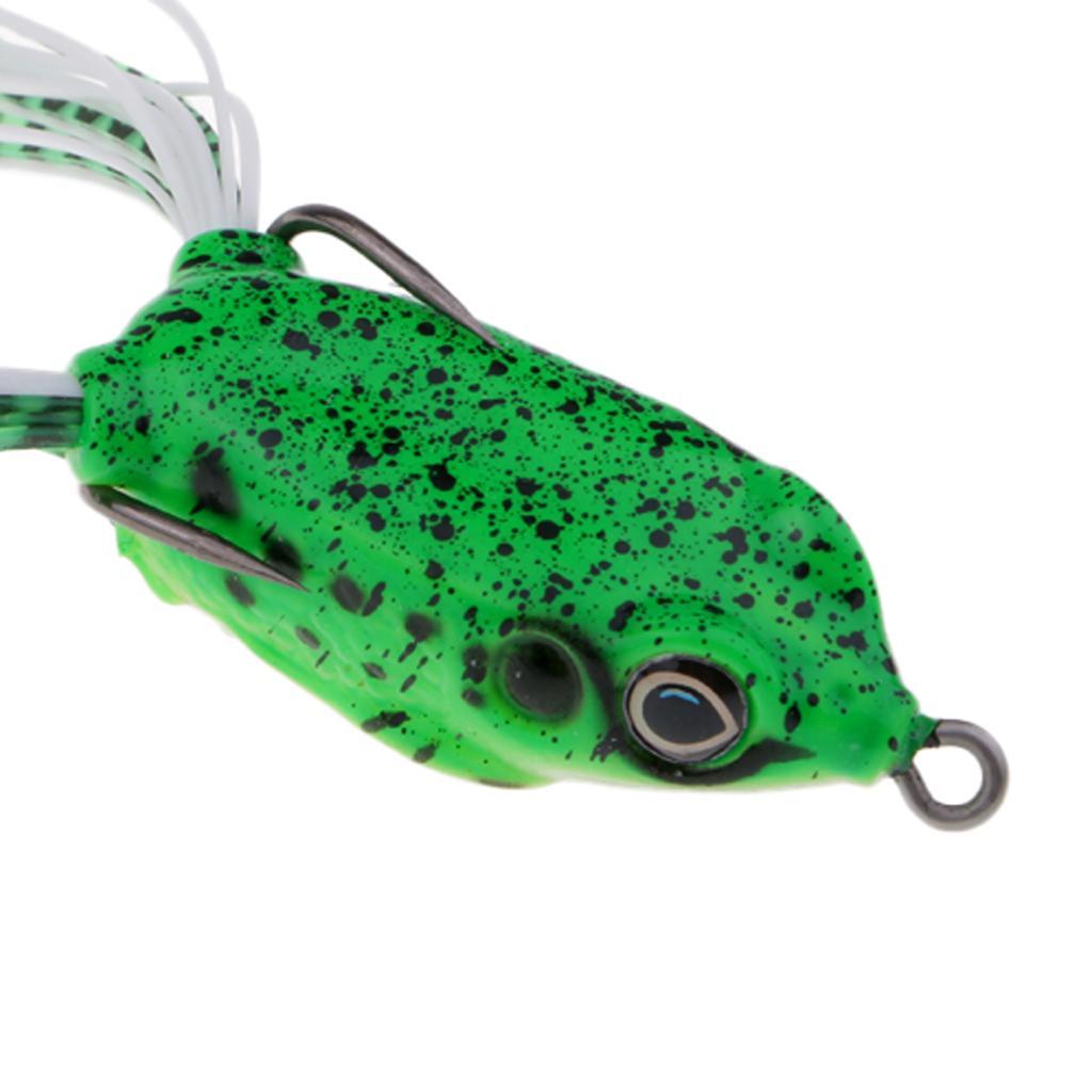 Topwater Frog Fishing Lure Soft Lure Artificial Bait Crankbaits Hook Baits Cute Frog shape life-like swimming actions in water