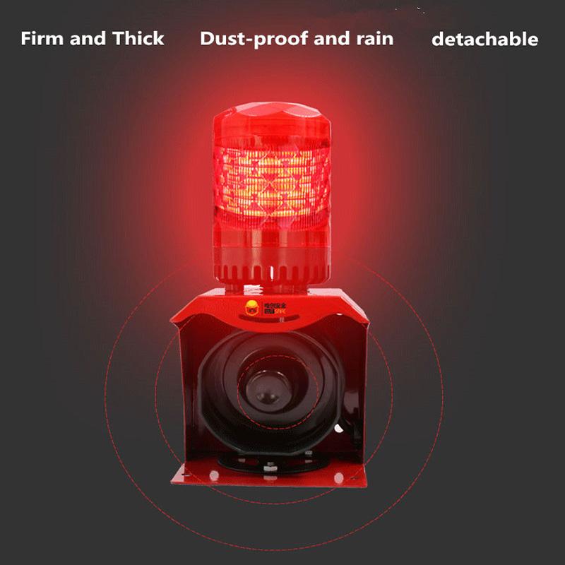 Âm thanh và báo động ánh sáng Sừng chống nước báo động công nghiệp an toàn Voice Strobe Flash 110dB do điều khiển từ xa không dây