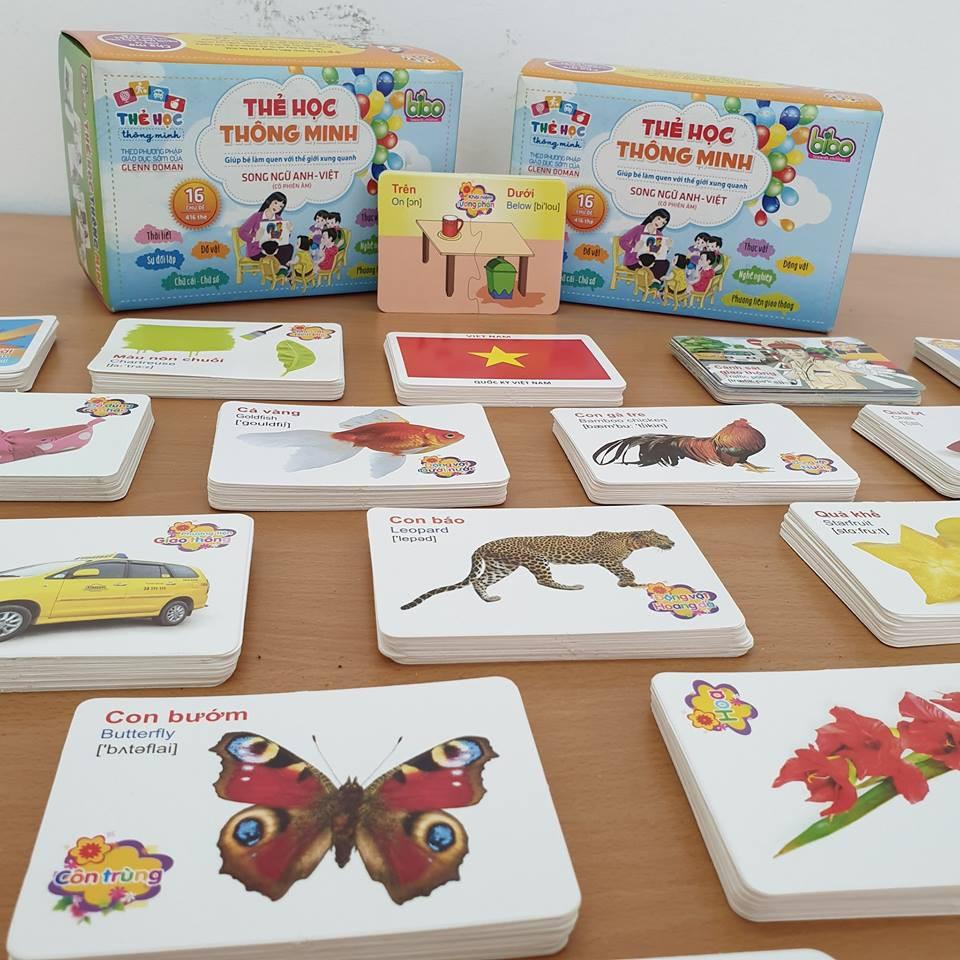Bộ 416 Thẻ Học Tiếng Anh Thông Minh Flashcard Cho Bé - 16 chủ đề