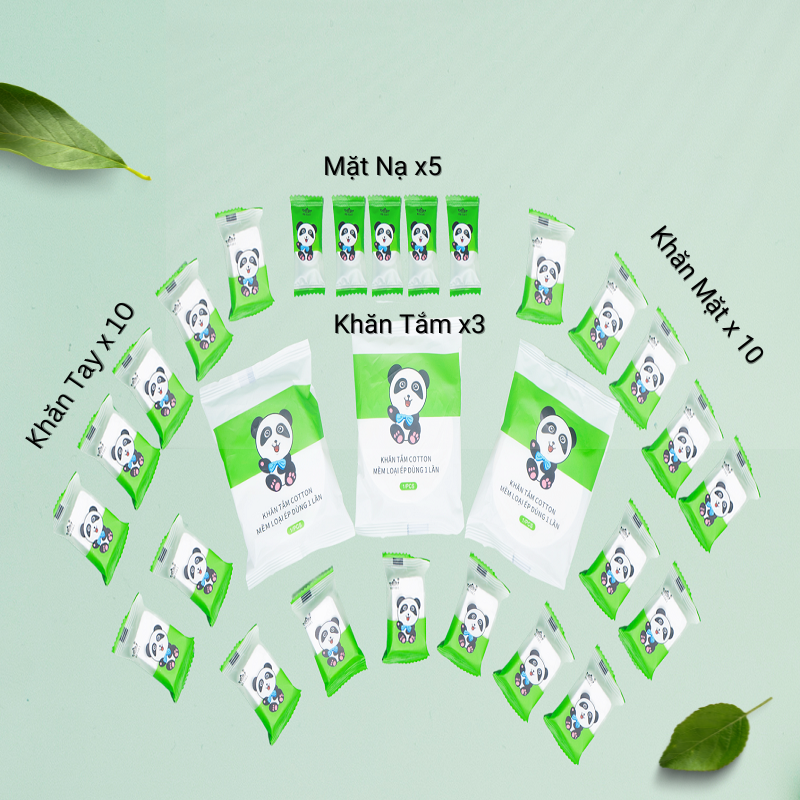 Combo Khăn Nén Du Lịch Cho Gia Đình Beyaki Bộ 28 Viên