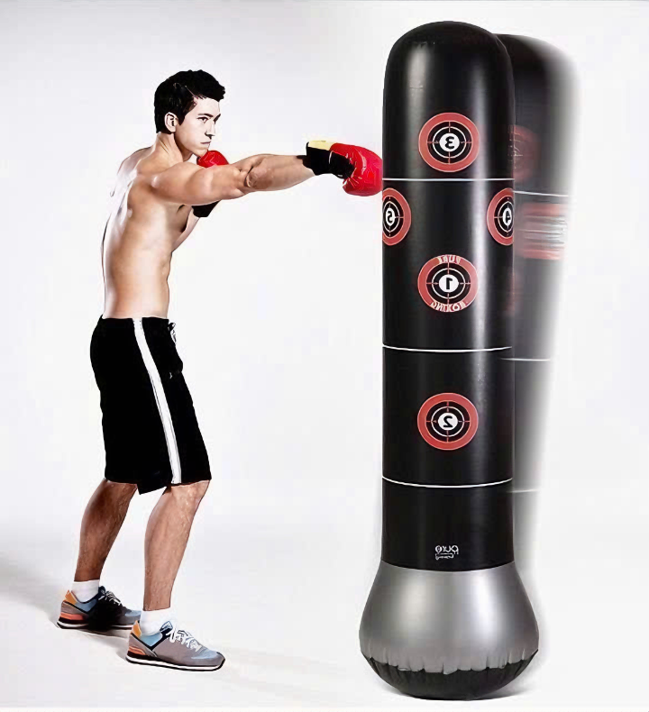 Bao trụ đấm bốc phản xạ tự cân bằng Pure boxing 1.0 kèm bơm cao 155cm (Tặng kèm 1 món quà tri ân) - Hàng chính hãng