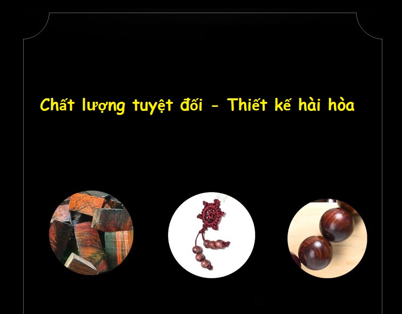 Chuỗi hạt niệm phật loại lớn, gỗ sưa đỏ, dùng để lần hạt, để trong xe ô tô, ... KÈM TÚI NHUNG BỒNG LAI