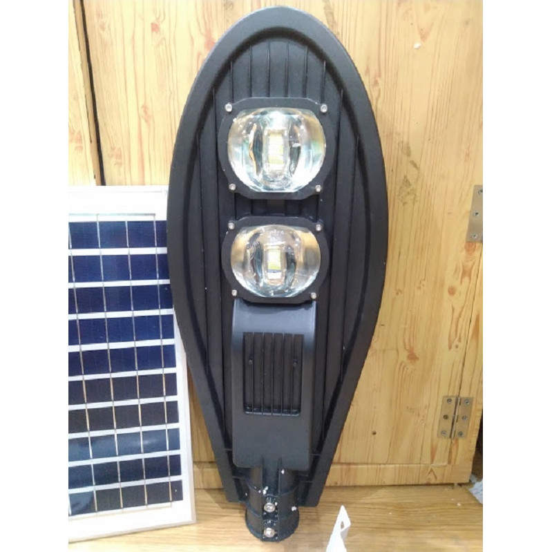 Đèn đường năng lượng mặt trời 100W - công nghệ COB - hình chiếc lá