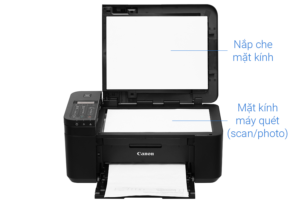 Máy in phun màu Canon TR4570S đa năng In-scan-copy-fax WiFi- Hàng chính hãng