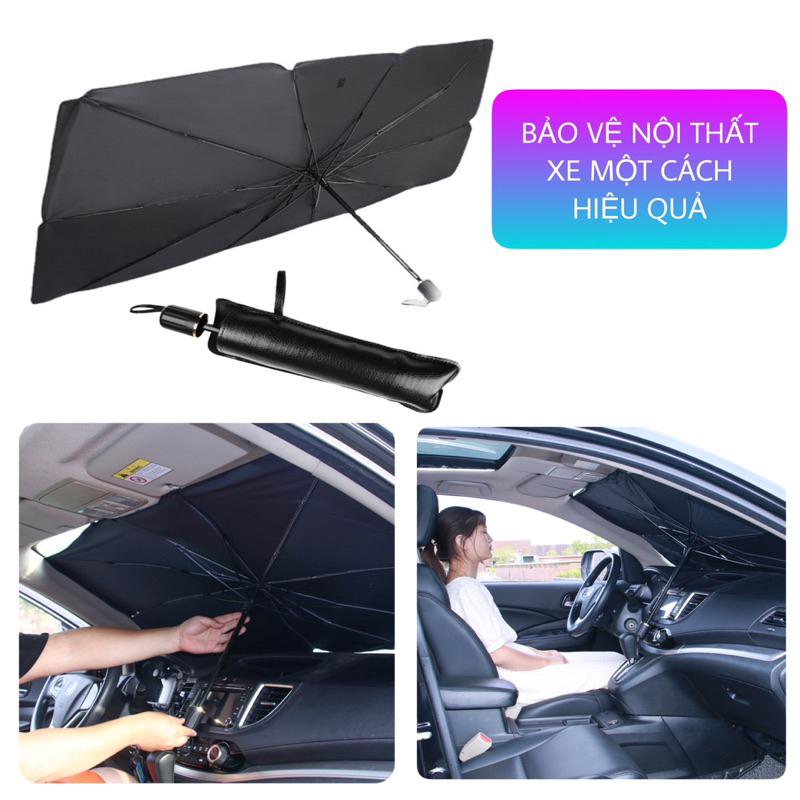 Ô dù che nắng kính lái ô tô phản quang chống tia UV cách nhiệt giảm nóng bảo vệ nội thất xe hơi hiệu quả