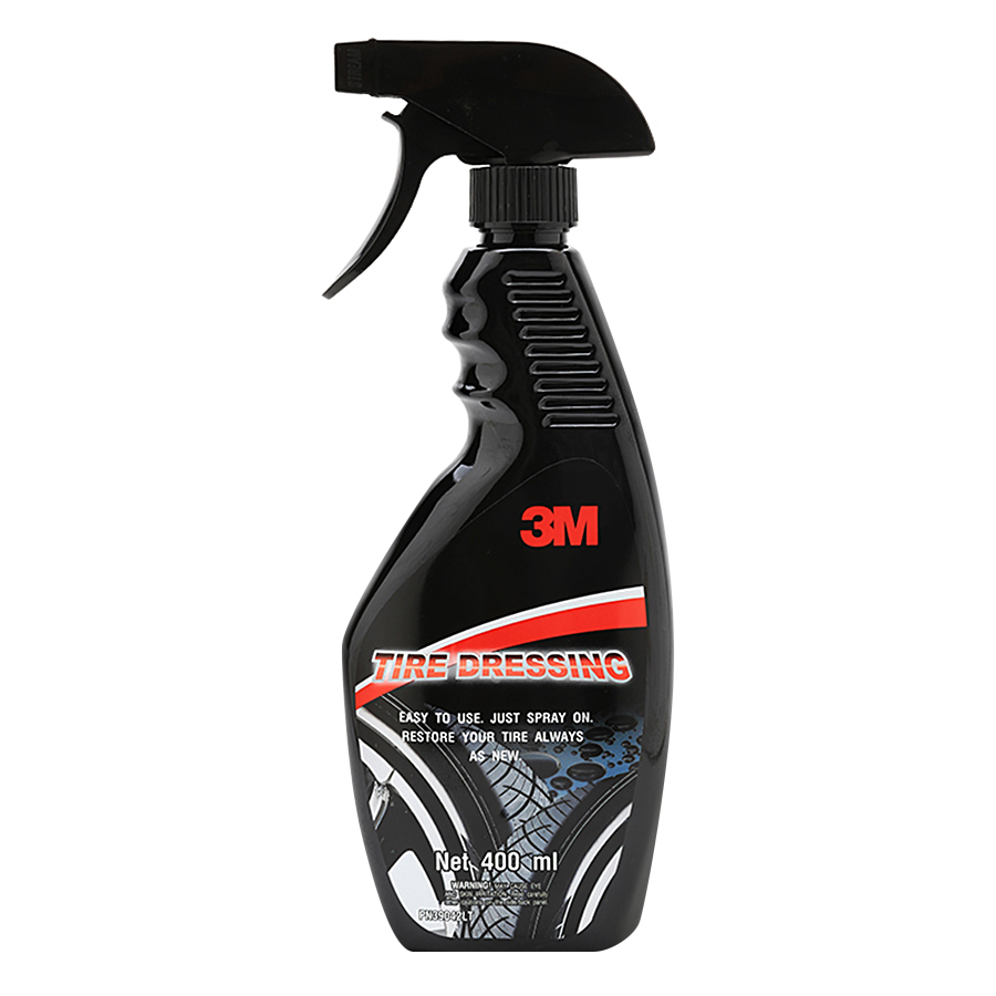 Chai Xịt Chăm Sóc Lốp Phục Hồi Cao Su 3M Tire Dressing PN39042LT (400ml) - Đen