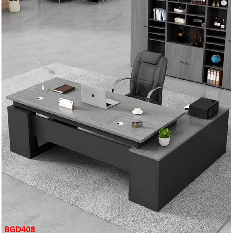 Bàn giám đốc gỗ MDF đơn giản , phong cách hiện đại BGD408 - NỘI THẤT LẮP RÁP VIENDONGADV