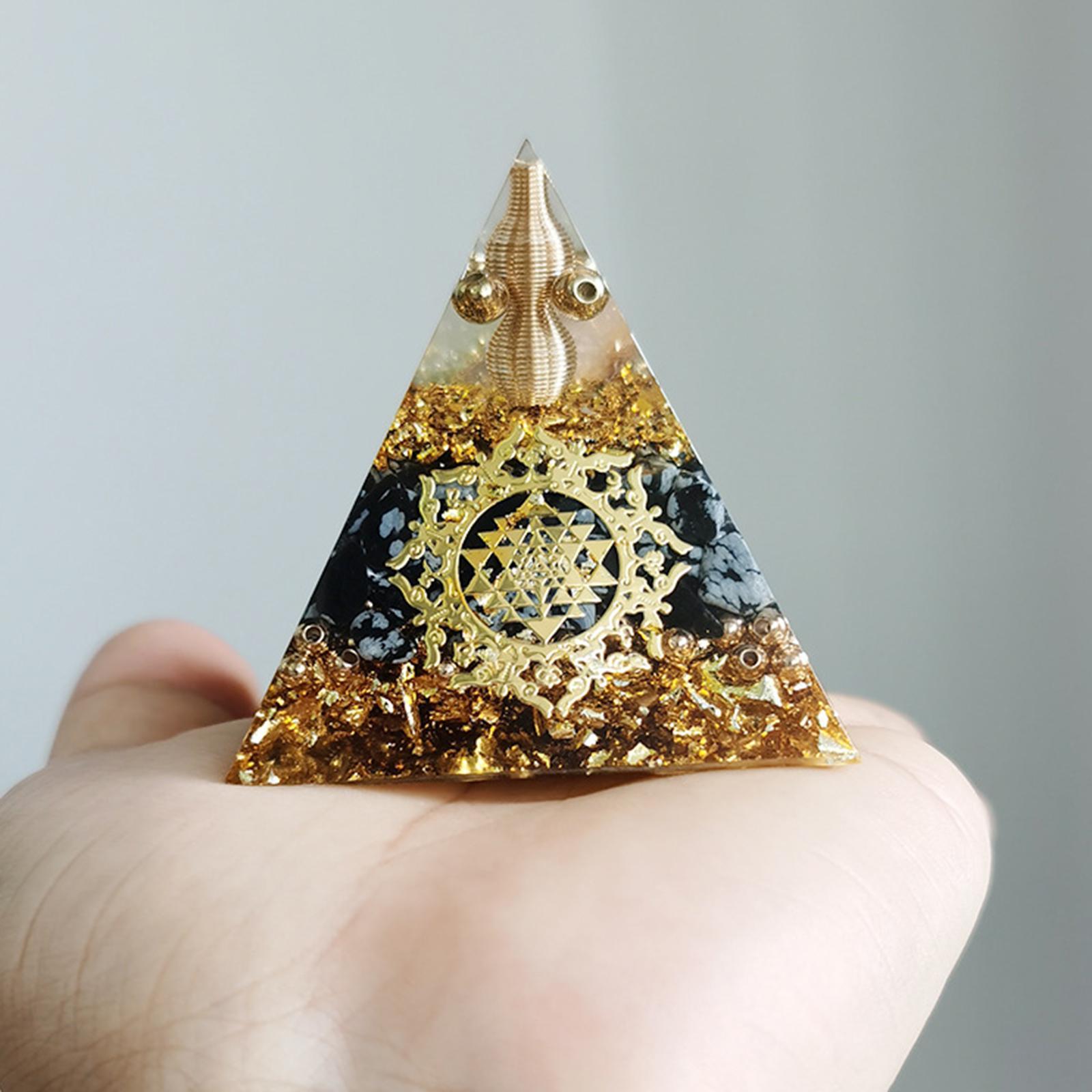 Pyramid Crystal Stone Lucky Crystals Stone Home Decor Energy Generator Stone Ornament