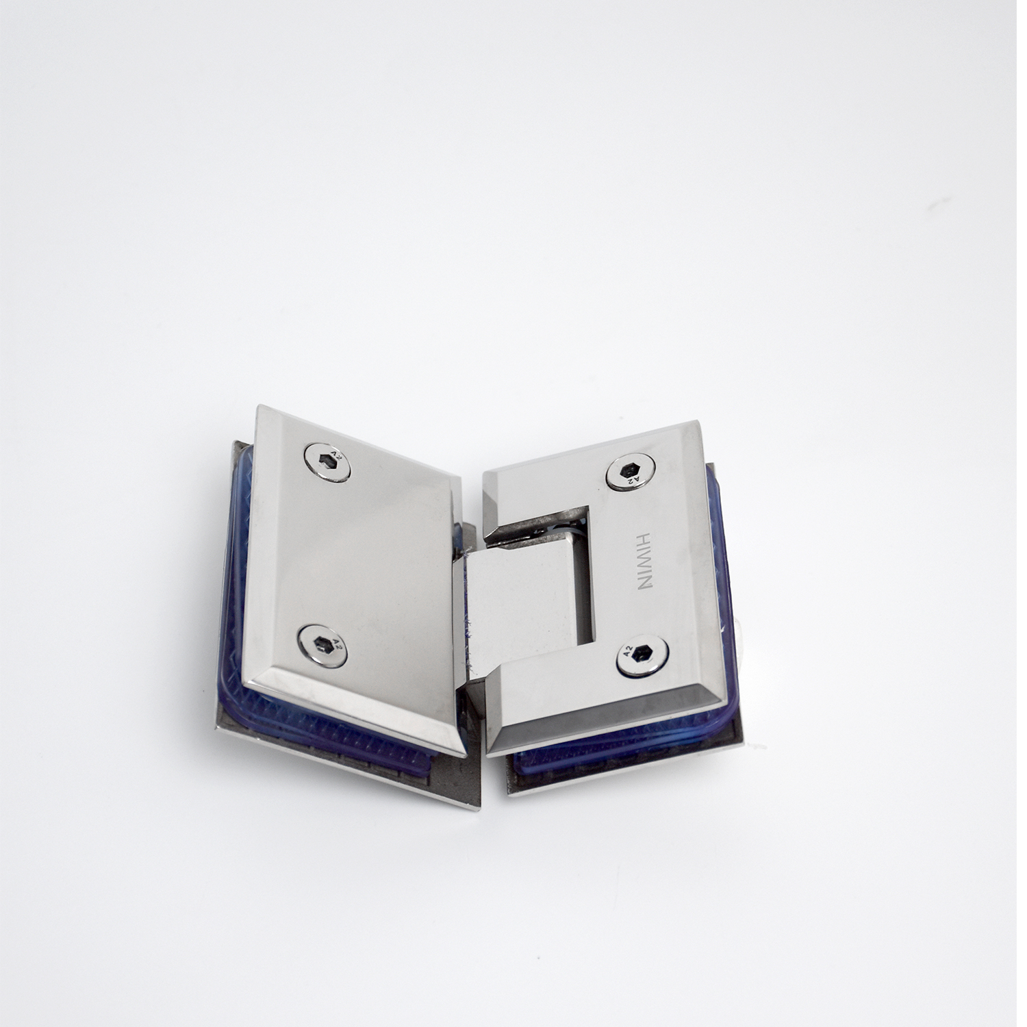 Bản lề phòng tắm kính 135 độ cân mặt gương inox 304 Hiwin HG-006