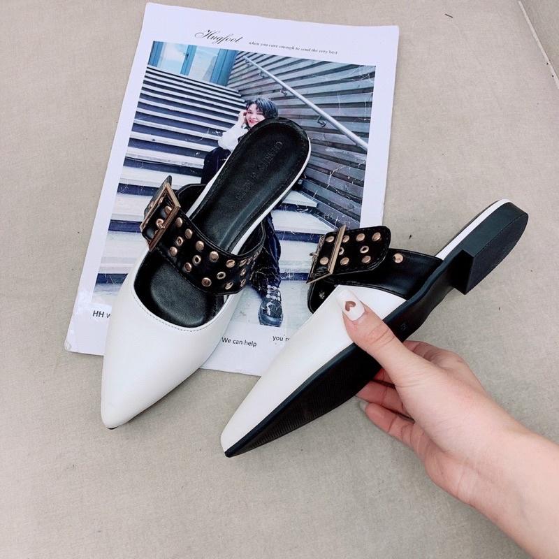 Giày Sục Quai Đinh Mũi Nhọn Hàng Cao Cấp