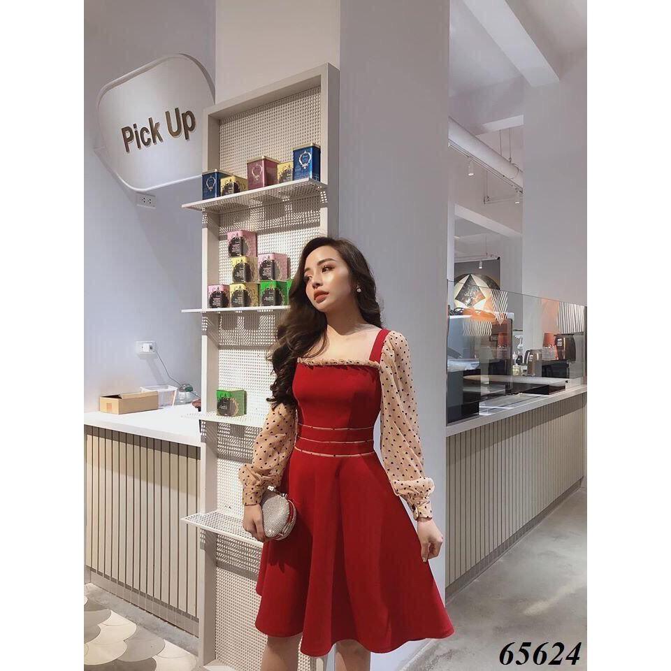 Đầm xòe tiểu phối voan bi siêu sang chảnh / CÓ SIZE XXL