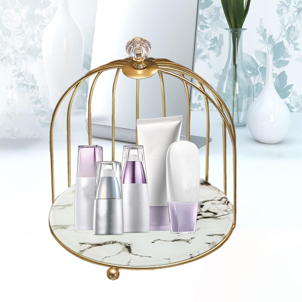 Iron Art Cosmetic Storage Rack Display Stand Makeup Storage Rack Tabletop Make
