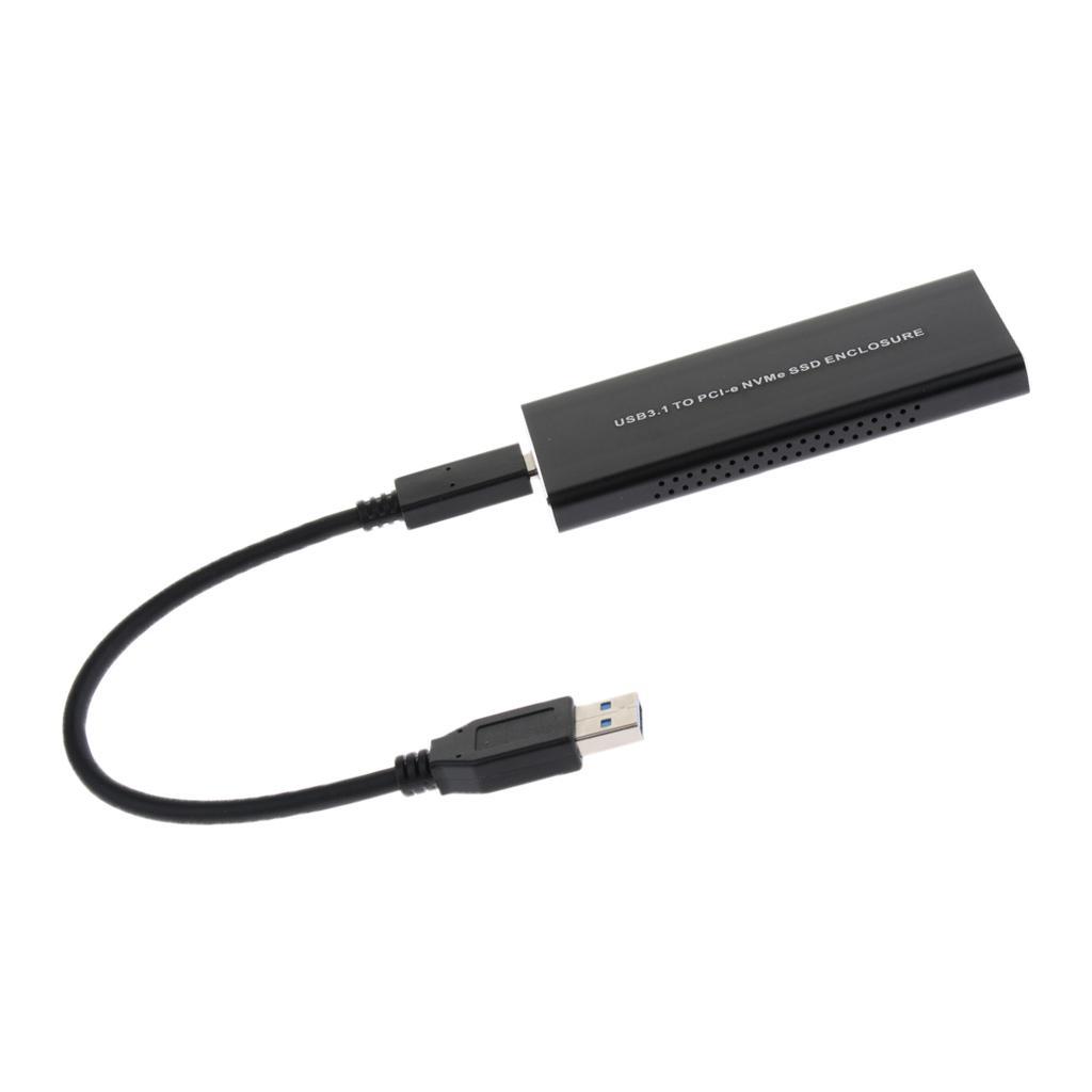 M.2 NVME To USB3.1 Type-C 10GBPS Enclosure M.2 PCI-E SSD External Drive Box