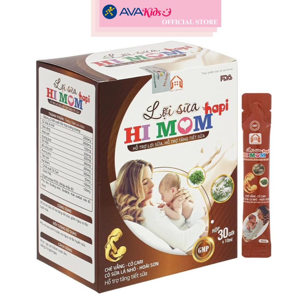 Lợi sữa Hapi VietNam Hi Mom hỗ trợ tăng tiết sữa 30 gói