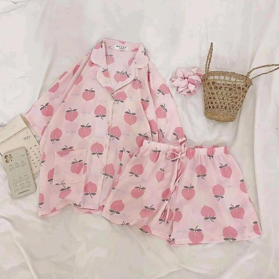 Bộ Pijama Ngắn Tay - Bộ Ngủ Ulzzang Hoạt Hình (Quần Đùi, Áo cộc