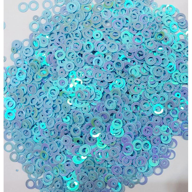 Kim tuyến Hologram tròn nhiều màu trang trí Slime Toru_Slime