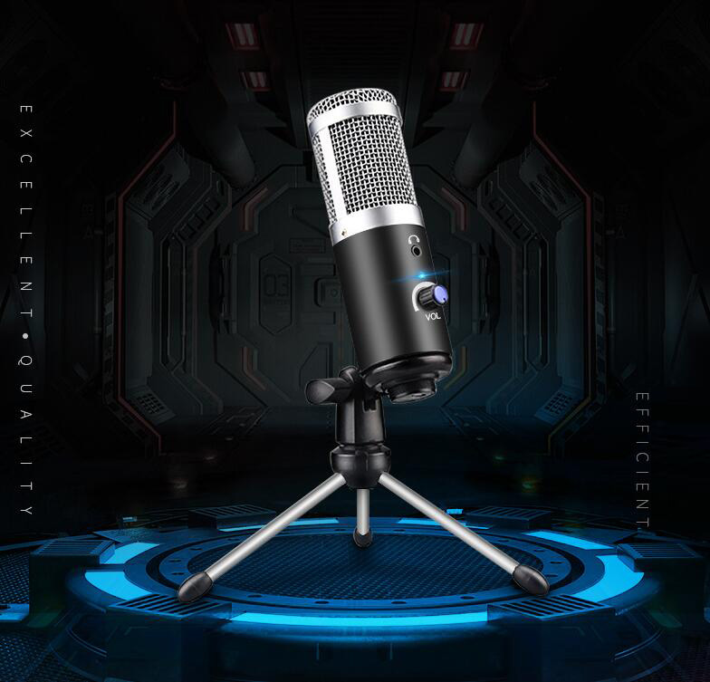 USB computer microphone youtube podcast recording musical instrument performance live voice group chat microphone