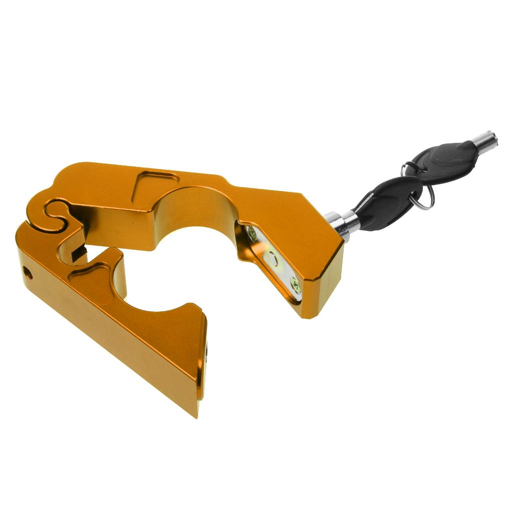 CNC Motorcycle Aluminum Handlebar Grip Brake Lever Throttle 2