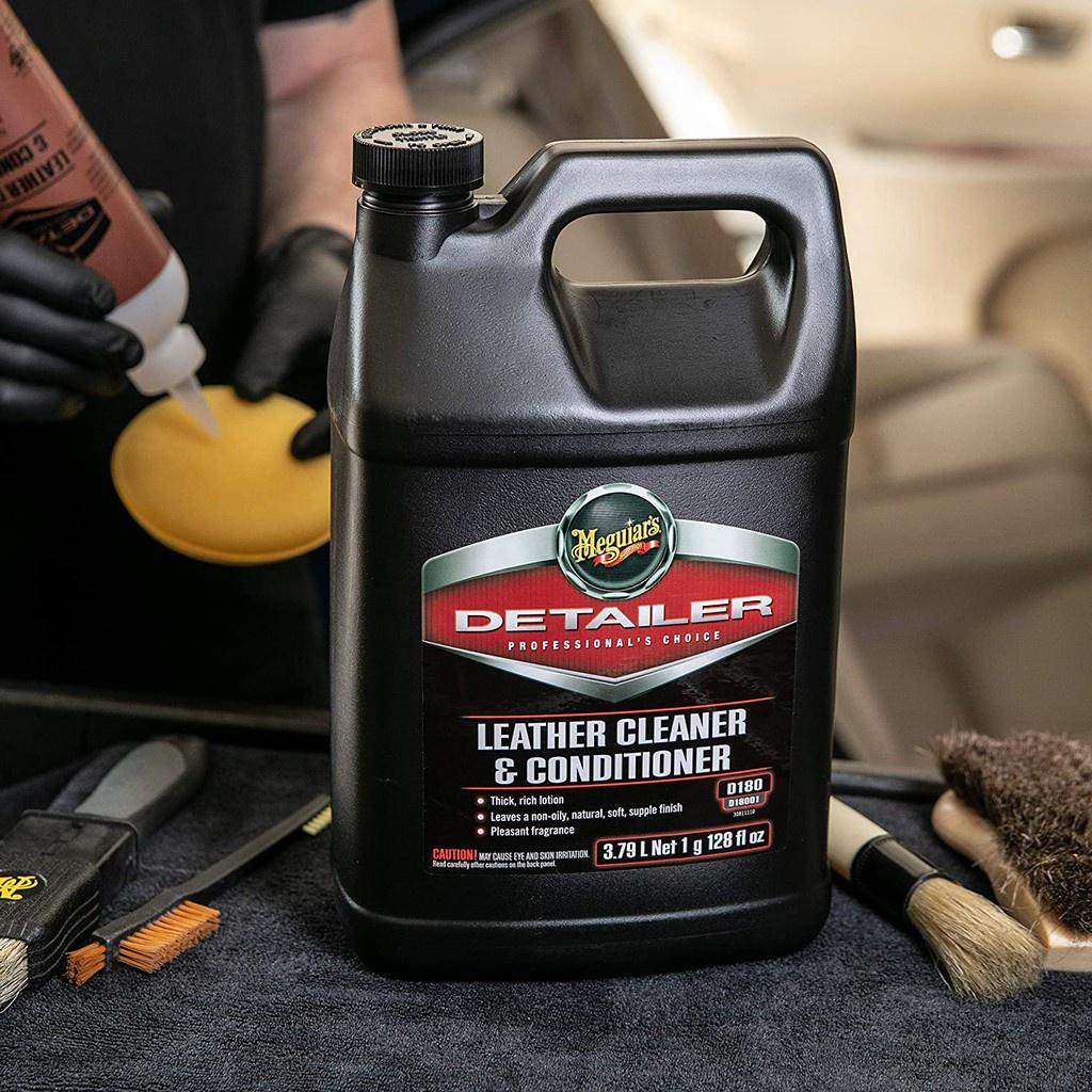 Meguiar's Chai đựng kem dưỡng da nội thất xe hơi - Leather Cleaner Conditioner Bottle, D20180, 12 oz