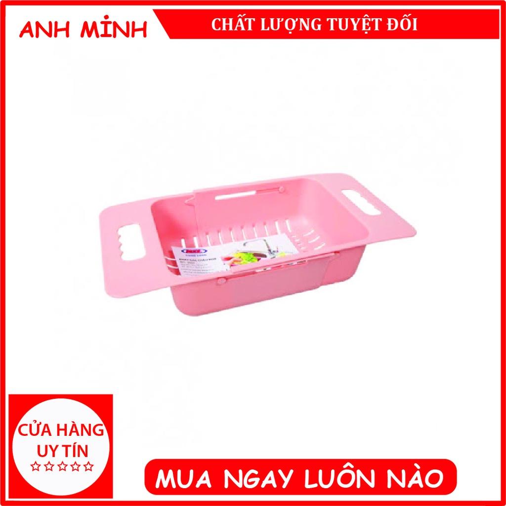 Rổ gác bồn rửa bát thông minh gấp gọn, khay nhựa đa năng có thể điều chỉnh kích thước gài bồn rửa chén siêu tiện dụng
