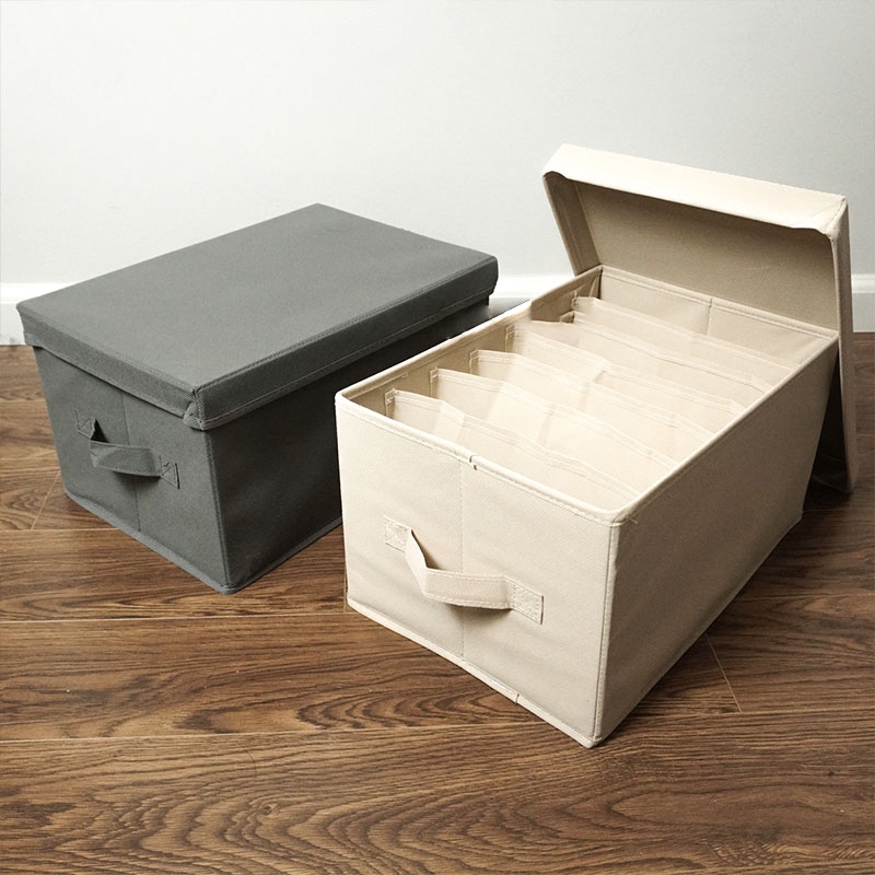 Hộp đựng quần áo chia 7 ngăn 9 ngăn 12 ngăn bằng vải không dệt tiện lợi chính hãng D Danido