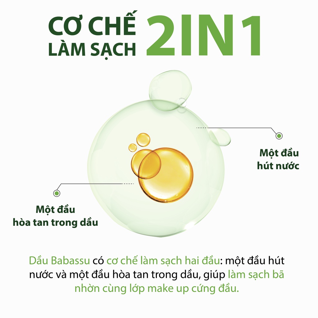 Nước Tẩy Trang Mắt Môi Trà Xanh &amp; Dầu Babasu Làm Sạch, Dưỡng Ẩm Không Chứa Cồn Cho Da Dầu Mụn MILAGANICS 30ml - 200ml (Chai)