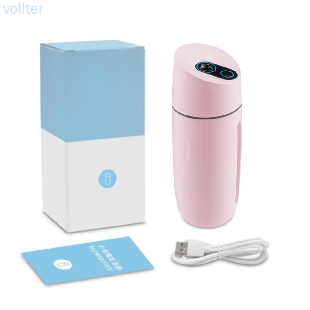 Mini Humidifier USB LED Mist Humidifier Low-noise Portable Home Air Diffuser Atomizer, Pink