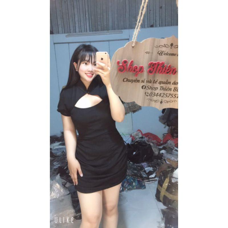 Đầm nhún eo