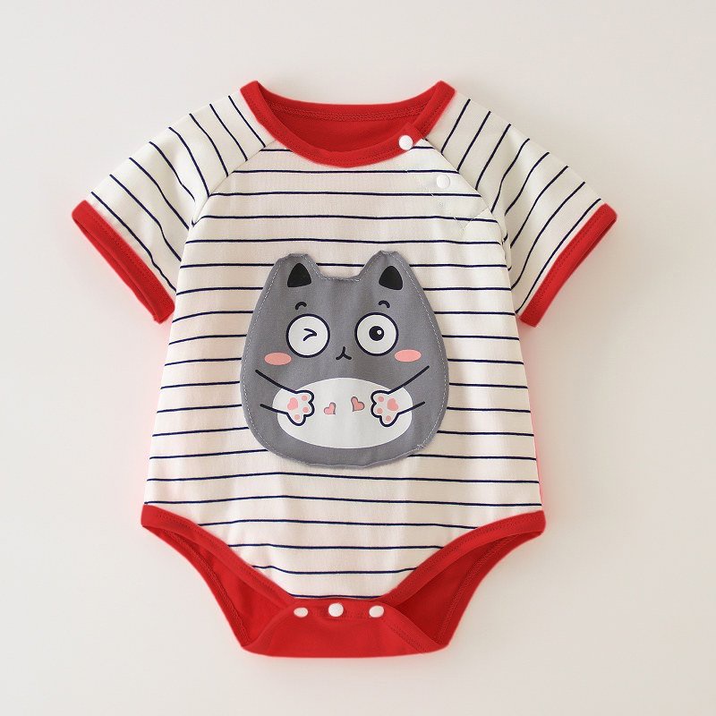 Bodysuit cho bé mẫu Quần áo ngắn tay chất cotton cho Bé Trai Bé Gái từ 3-12kg