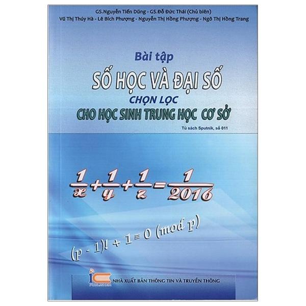 Bài Tập Số Học Và Đại Số Chọn Lọc Cho Học Sinh Trung Học Cơ Sở Tái Bản Lần 1